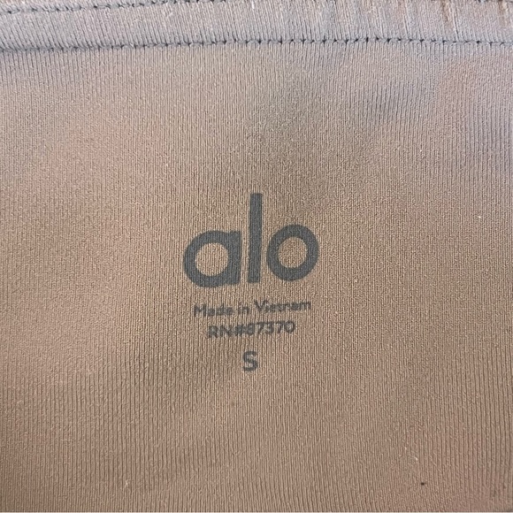Alo Yoga Moto Gravel Gloss High Waisted Athletic Workout Gym Leggings Size S - Picture 10 of 12